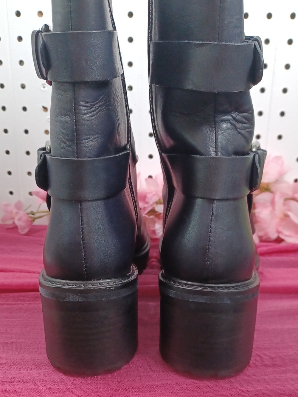 Vintage Foundry Leather Moto Boots Nwob - image 6
